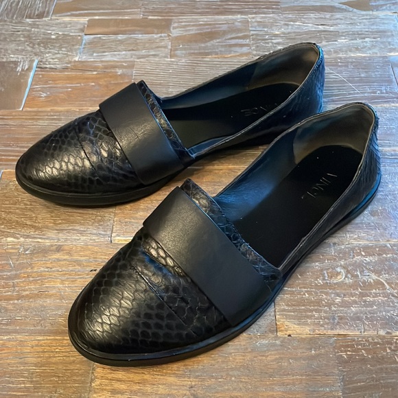 Vince Mason Snakeskin Embossed Leather Slip On Loafers🖤 - Picture 5 of 14